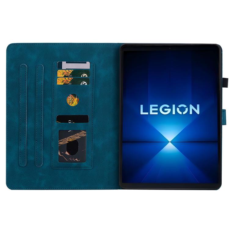 For Lenovo Legion Y700 Gen 4 Lily Embossed Leather Tablet Case