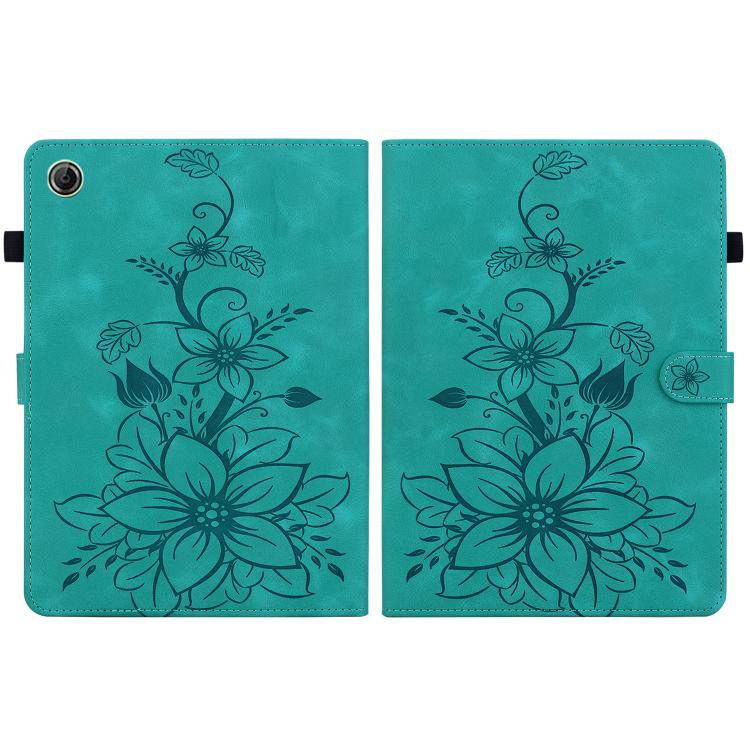For Lenovo Tab K9 / Tab One Lily Embossed Leather Tablet Case