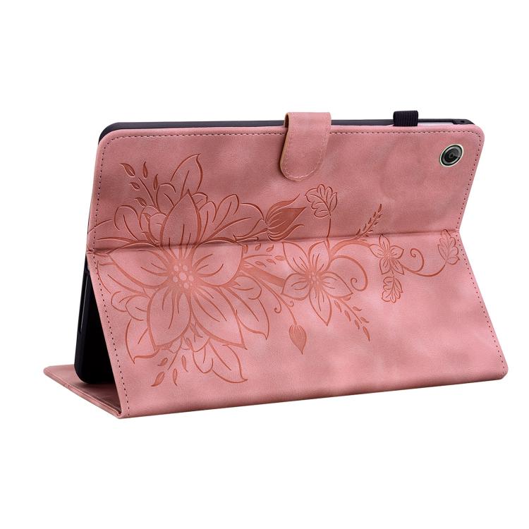 For Lenovo Tab K9 / Tab One Lily Embossed Leather Tablet Case