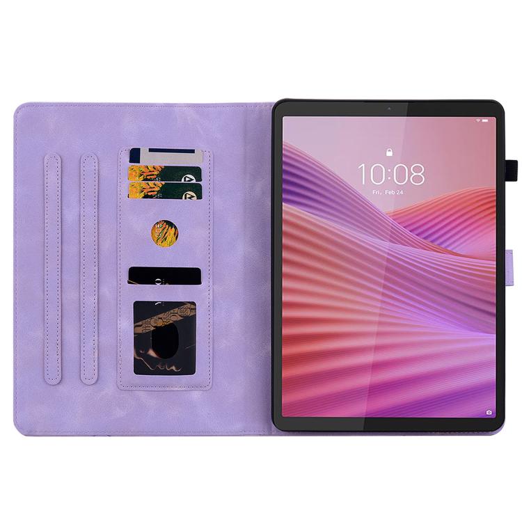 For Lenovo Tab K9 / Tab One Lily Embossed Leather Tablet Case