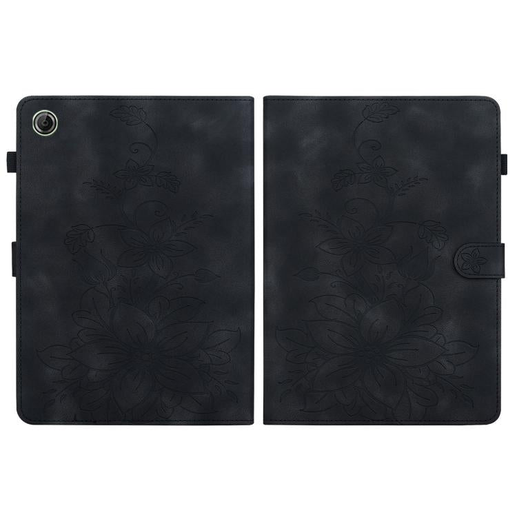 For Lenovo Tab K9 / Tab One Lily Embossed Leather Tablet Case
