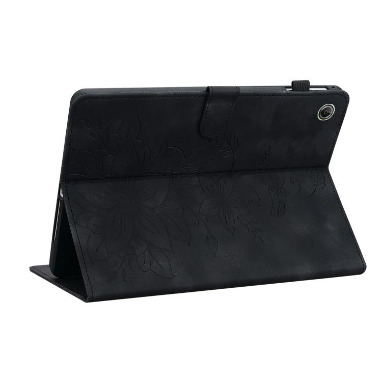 For Lenovo Tab K9 / Tab One Lily Embossed Leather Tablet Case