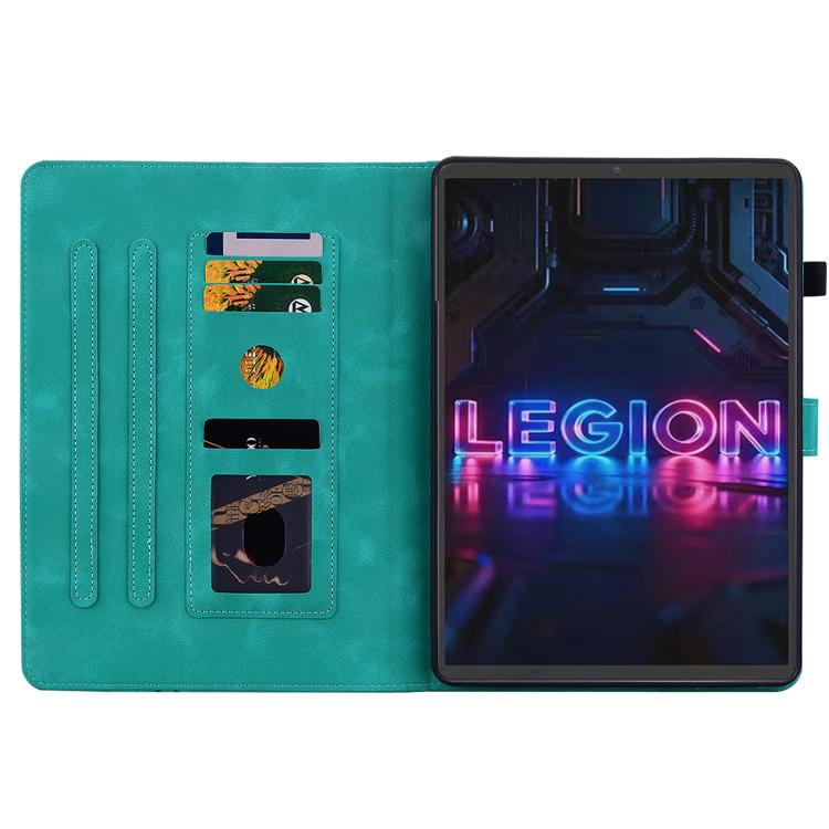 For Lenovo Legion Y700 Gen 5 Lily Embossed Leather Tablet Case