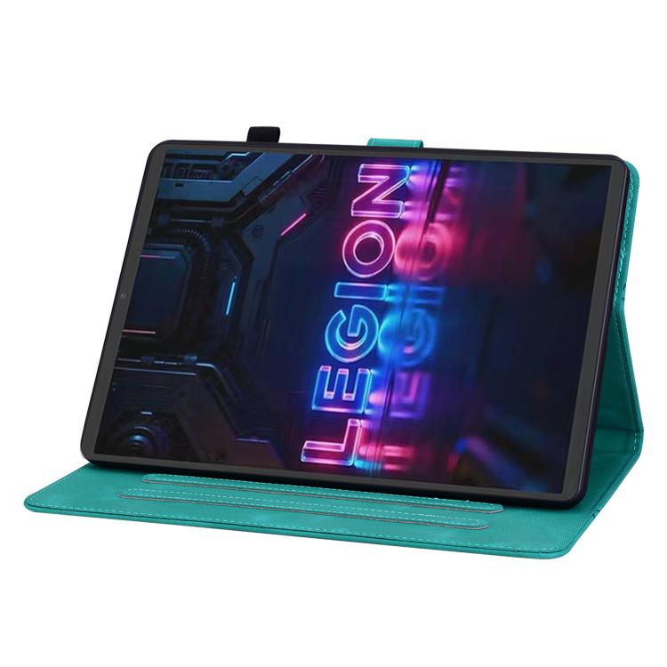 For Lenovo Legion Y700 Gen 5 Lily Embossed Leather Tablet Case