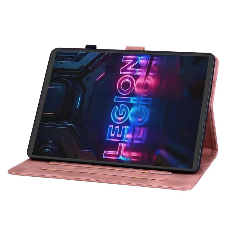 For Lenovo Legion Y700 Gen 5 Lily Embossed Leather Tablet Case