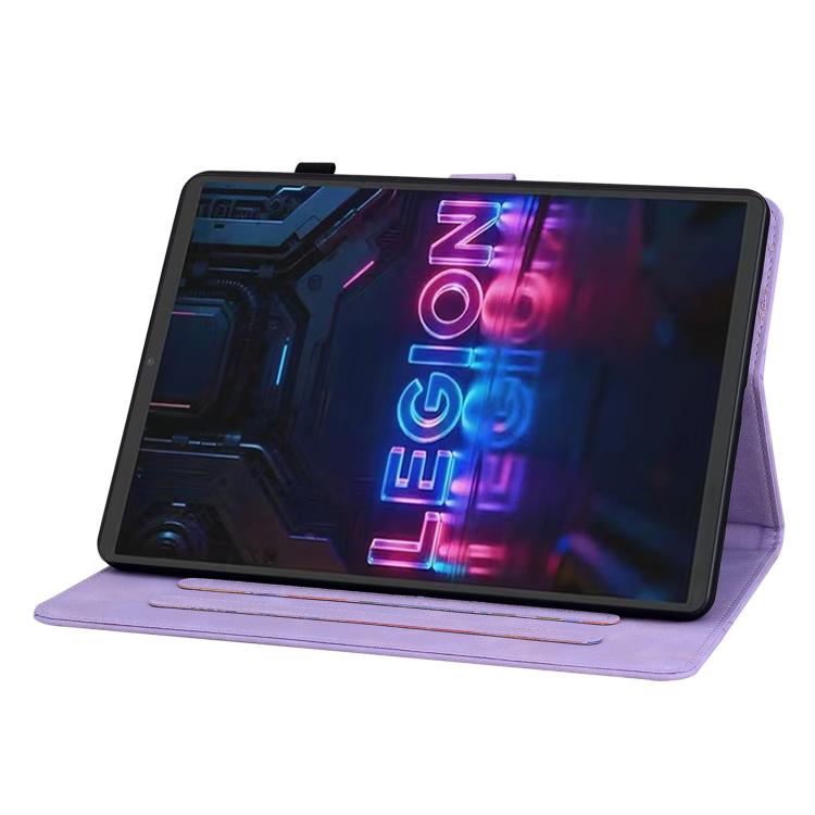 For Lenovo Legion Y700 Gen 5 Lily Embossed Leather Tablet Case