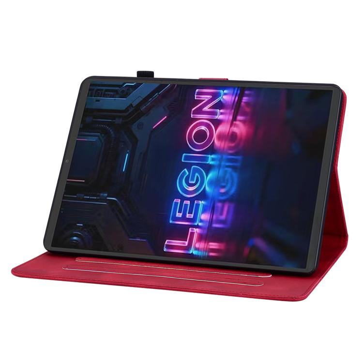 For Lenovo Legion Y700 Gen 5 Lily Embossed Leather Tablet Case