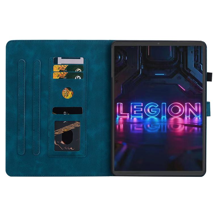 For Lenovo Legion Y700 Gen 5 Lily Embossed Leather Tablet Case