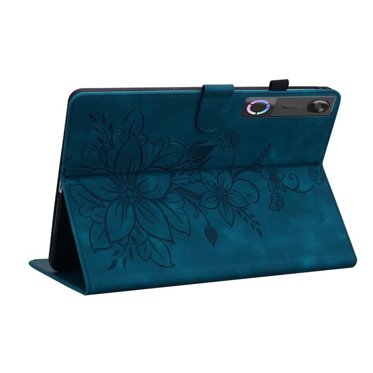 For Lenovo Legion Y700 Gen 5 Lily Embossed Leather Tablet Case