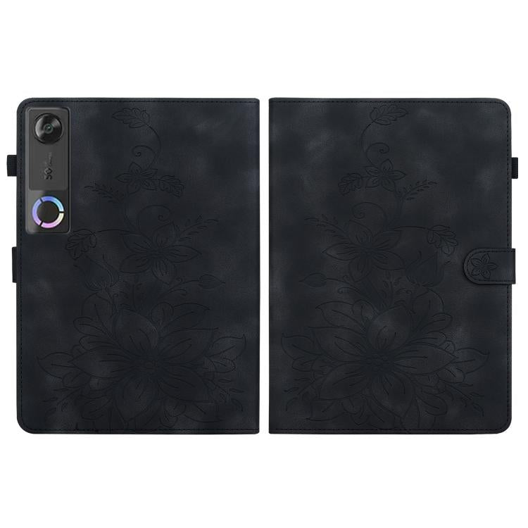 For Lenovo Legion Y700 Gen 5 Lily Embossed Leather Tablet Case
