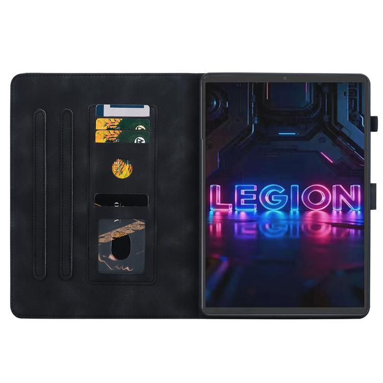 For Lenovo Legion Y700 Gen 5 Lily Embossed Leather Tablet Case