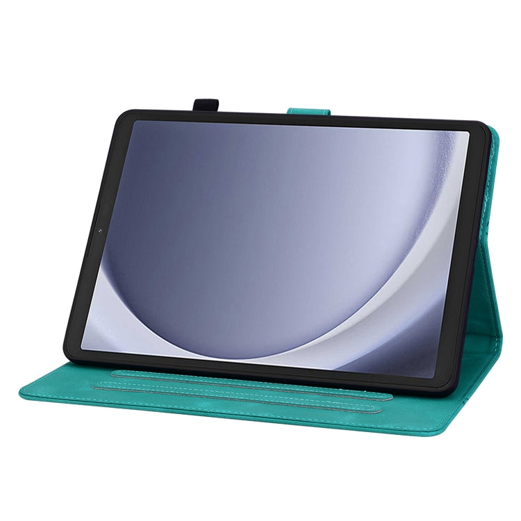 For Samsung Galaxy Tab A11 / A9 Lily Embossed Leather Tablet Case