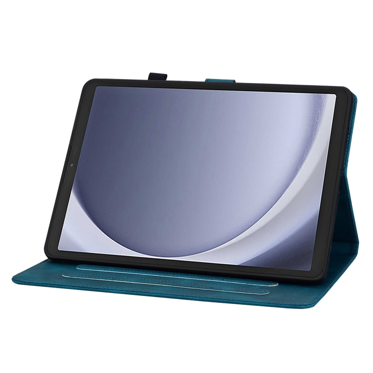 For Samsung Galaxy Tab A11 / A9 Lily Embossed Leather Tablet Case