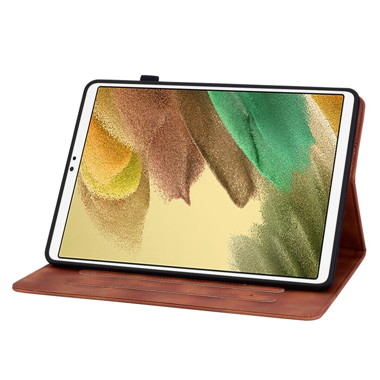 For Samsung Galaxy Tab A7 Lite 8.7 Lily Embossed Leather Tablet Case