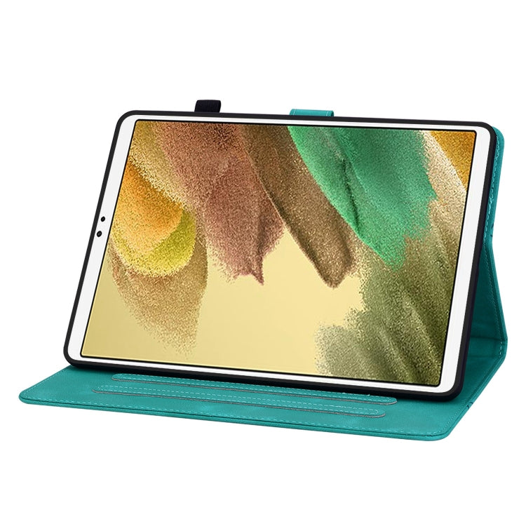 For Samsung Galaxy Tab A7 Lite 8.7 Lily Embossed Leather Tablet Case