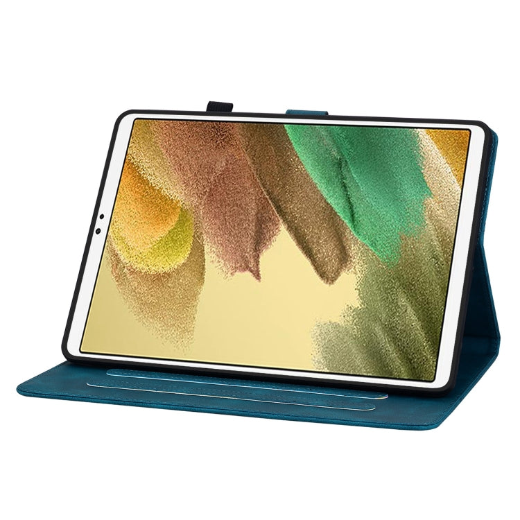 For Samsung Galaxy Tab A7 Lite 8.7 Lily Embossed Leather Tablet Case