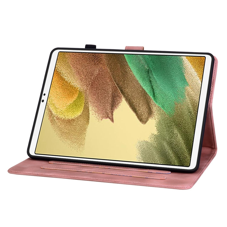 For Samsung Galaxy Tab S5e T720 Lily Embossed Leather Tablet Case