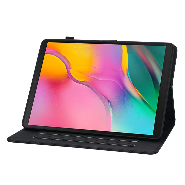 For Samsung Galaxy Tab A 10.1 2019 Lily Embossed Leather Tablet Case