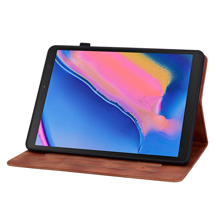 For Samsung Galaxy Tab A 8.0 2019 Lily Embossed Leather Tablet Case