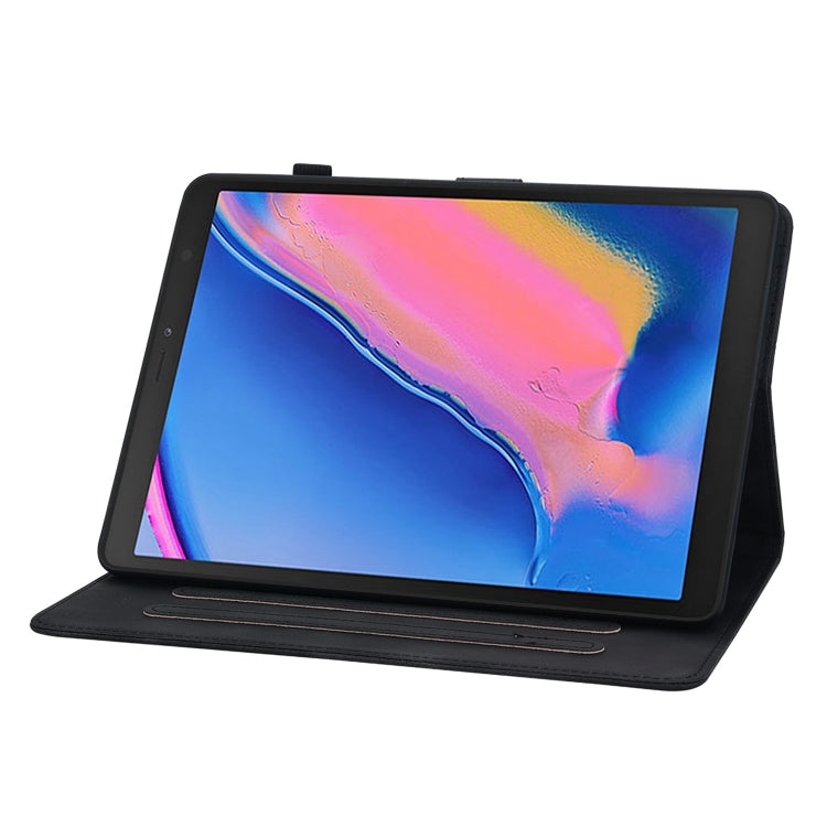 For Samsung Galaxy Tab A 8.0 2019 Lily Embossed Leather Tablet Case