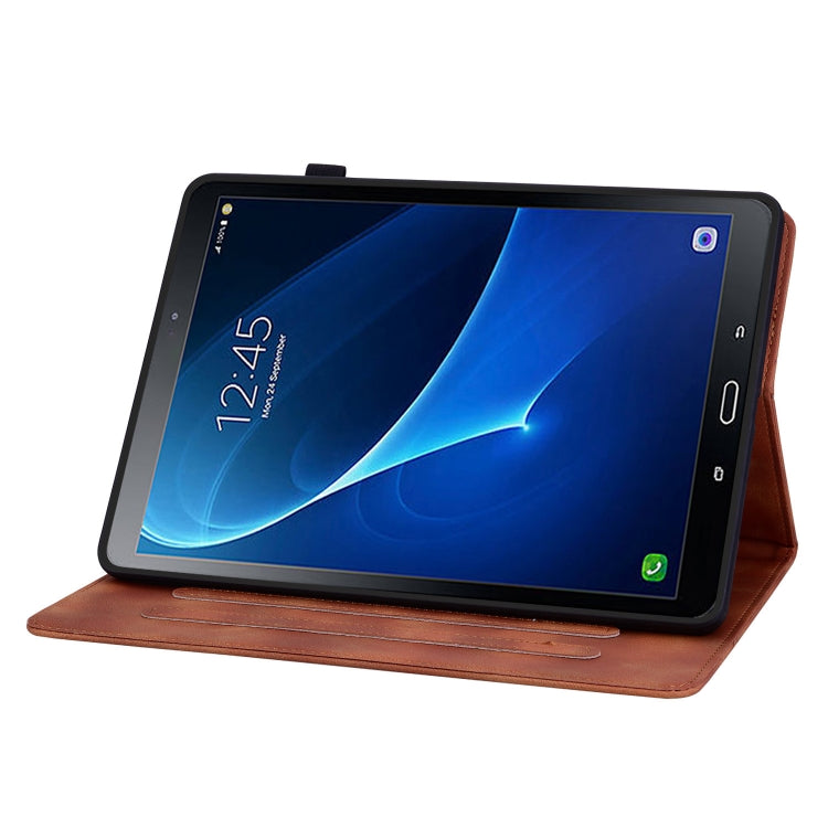 For Samsung Galaxy Tab A 10.1 2016 Lily Embossed Leather Tablet Case