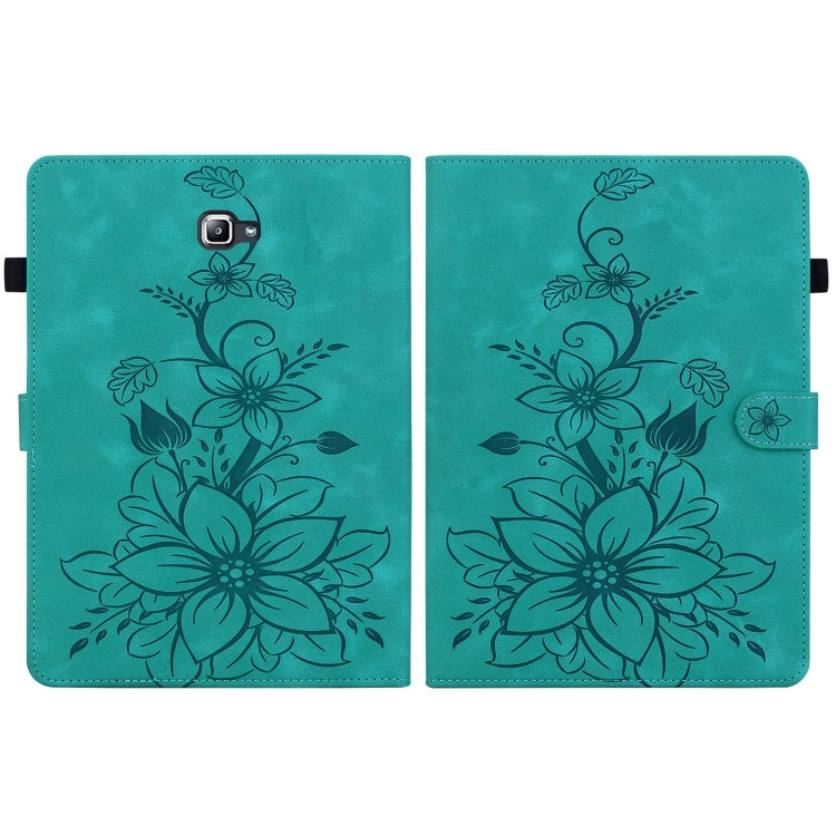 For Samsung Galaxy Tab A 10.1 2016 Lily Embossed Leather Tablet Case