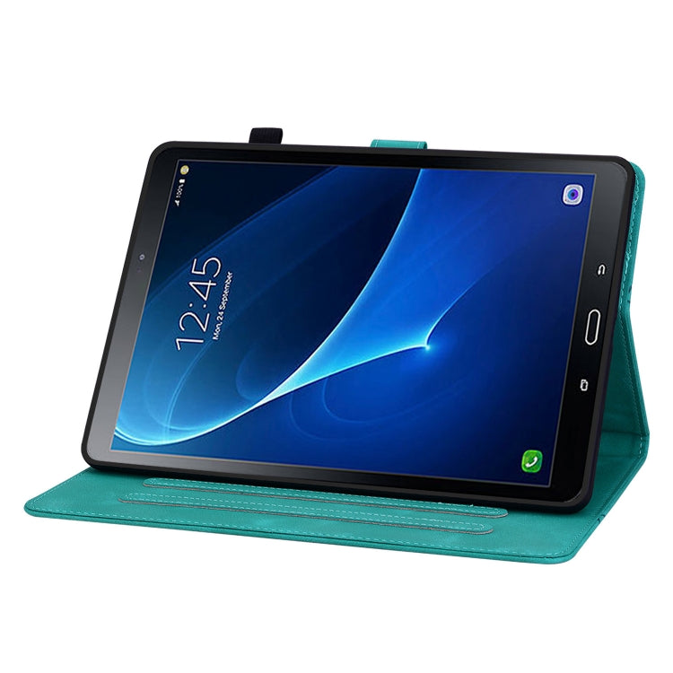 For Samsung Galaxy Tab A 10.1 2016 Lily Embossed Leather Tablet Case