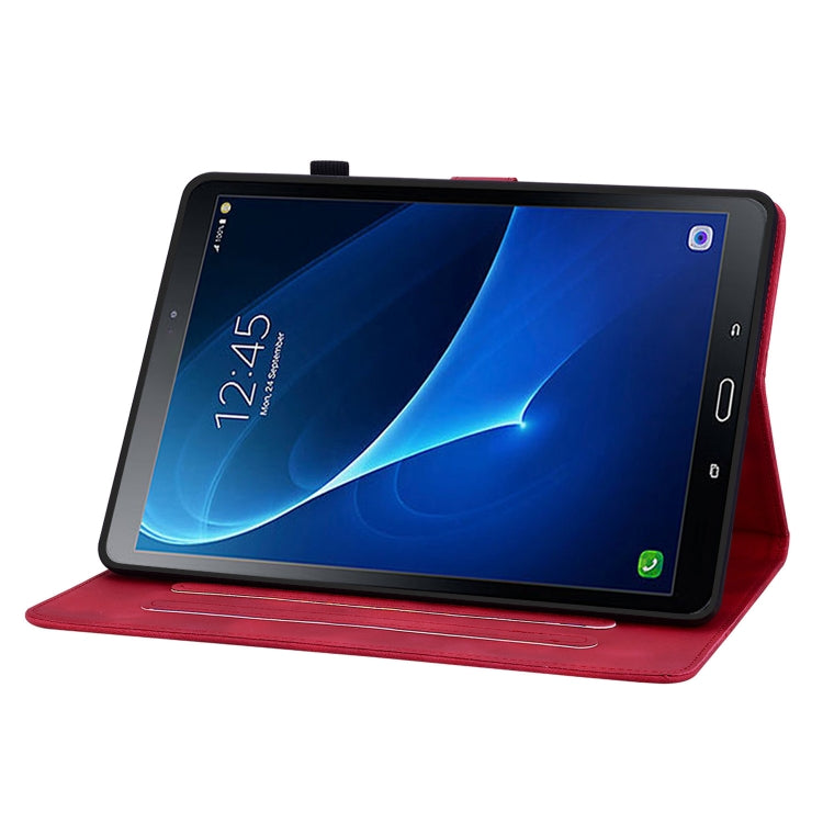 For Samsung Galaxy Tab A 10.1 2016 Lily Embossed Leather Tablet Case