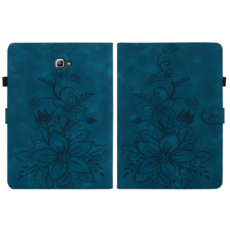 For Samsung Galaxy Tab A 10.1 2016 Lily Embossed Leather Tablet Case