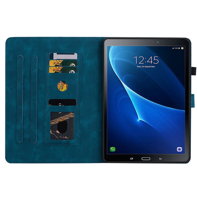 For Samsung Galaxy Tab A 10.1 2016 Lily Embossed Leather Tablet Case