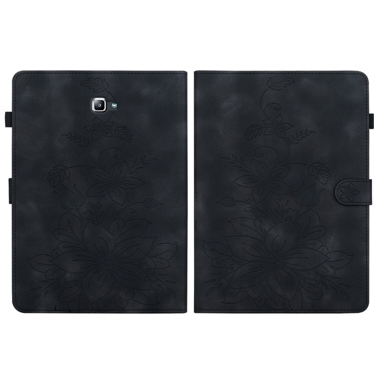For Samsung Galaxy Tab A 10.1 2016 Lily Embossed Leather Tablet Case