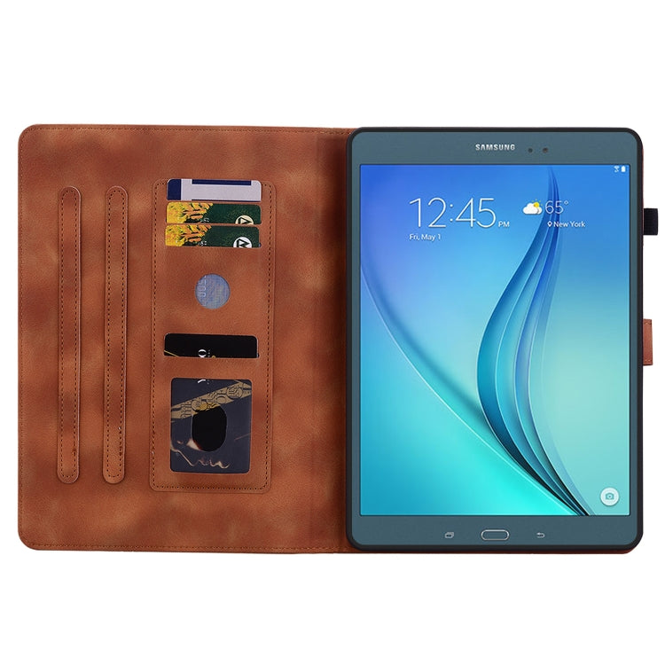 For Samsung Galaxy Tab A 9.7 T550 T555 Lily Embossed Leather Tablet Case
