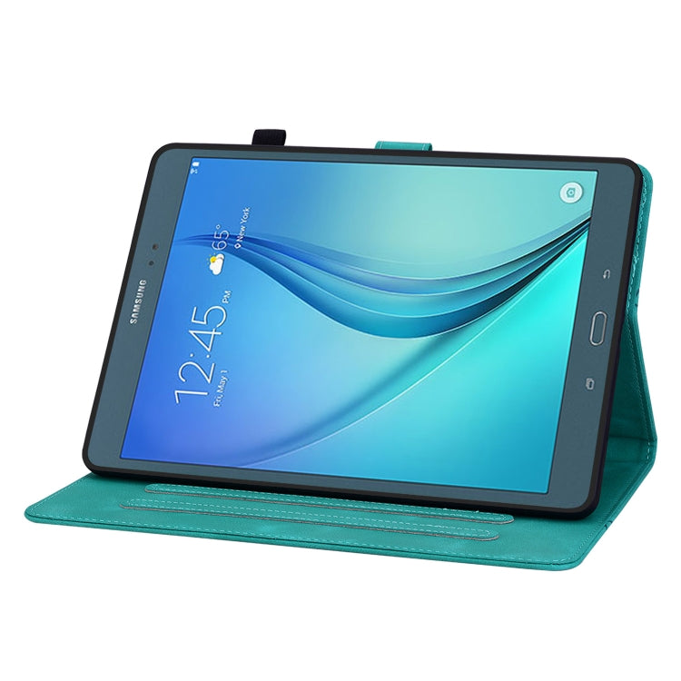 For Samsung Galaxy Tab A 9.7 T550 T555 Lily Embossed Leather Tablet Case