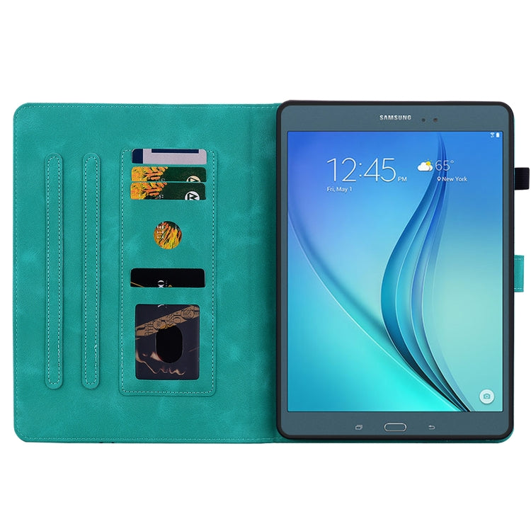 For Samsung Galaxy Tab A 9.7 T550 T555 Lily Embossed Leather Tablet Case
