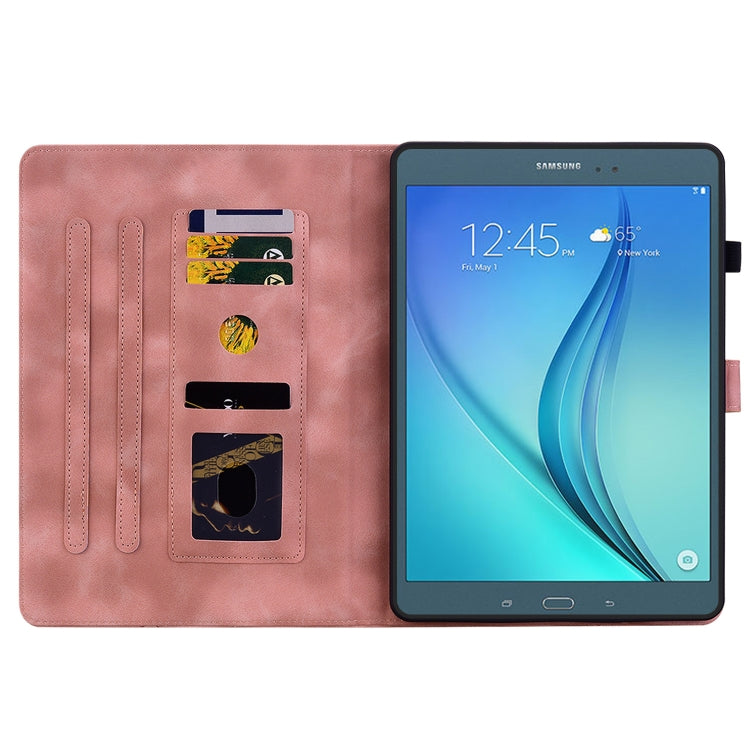 For Samsung Galaxy Tab A 9.7 T550 T555 Lily Embossed Leather Tablet Case