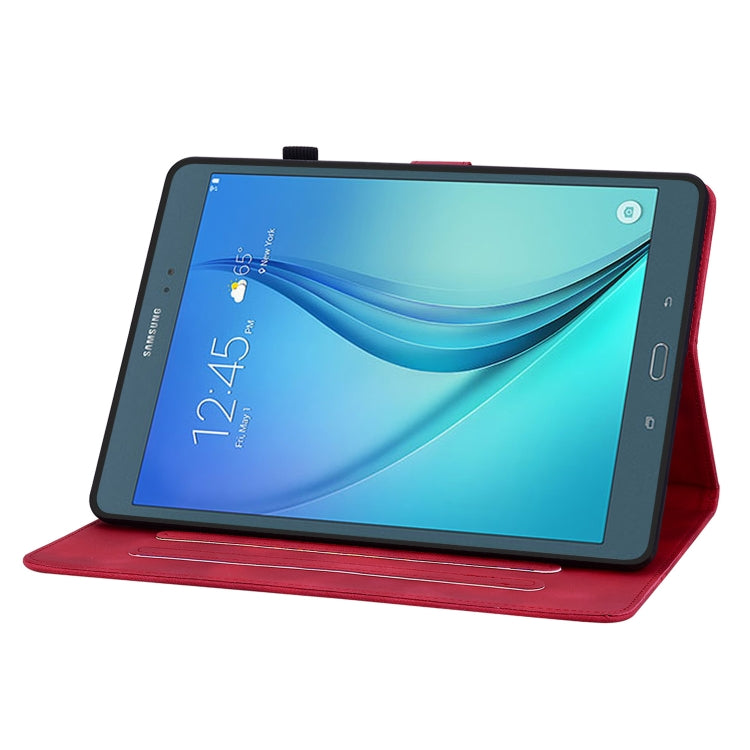 For Samsung Galaxy Tab A 9.7 T550 T555 Lily Embossed Leather Tablet Case