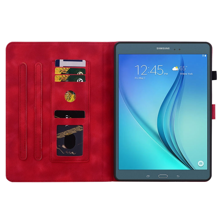 For Samsung Galaxy Tab A 9.7 T550 T555 Lily Embossed Leather Tablet Case