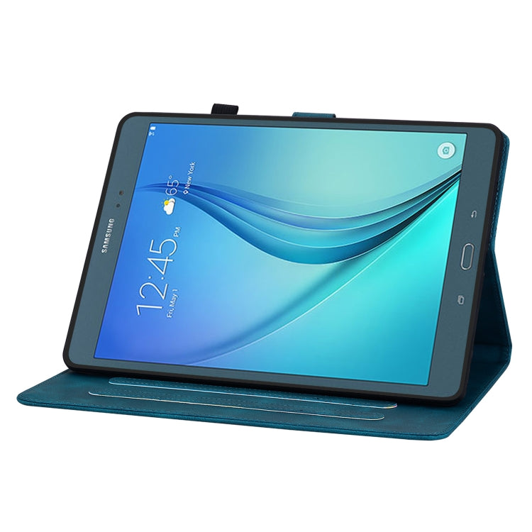 For Samsung Galaxy Tab A 9.7 T550 T555 Lily Embossed Leather Tablet Case