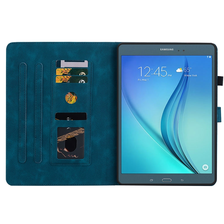 For Samsung Galaxy Tab A 9.7 T550 T555 Lily Embossed Leather Tablet Case