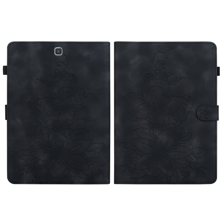 For Samsung Galaxy Tab A 9.7 T550 T555 Lily Embossed Leather Tablet Case