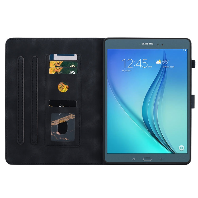 For Samsung Galaxy Tab A 9.7 T550 T555 Lily Embossed Leather Tablet Case