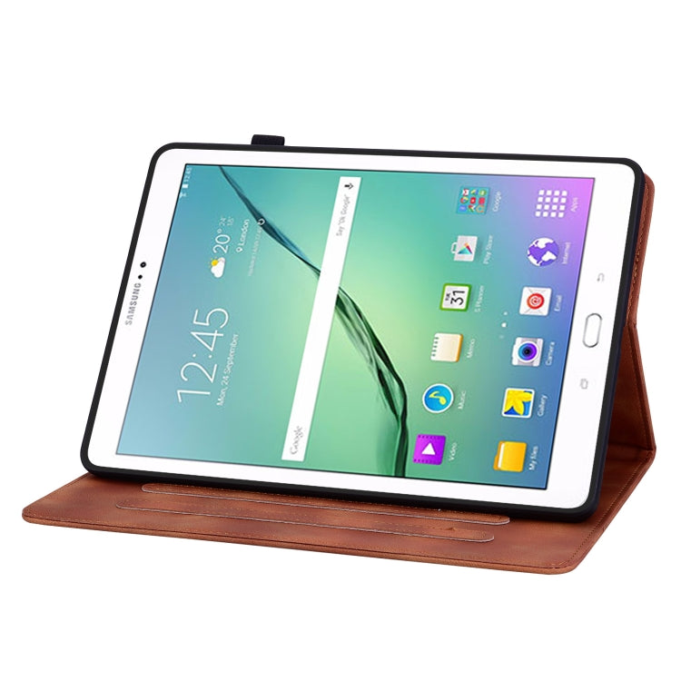 For Samsung Galaxy Tab S2 9.7 T810 T815 Lily Embossed Leather Tablet Case