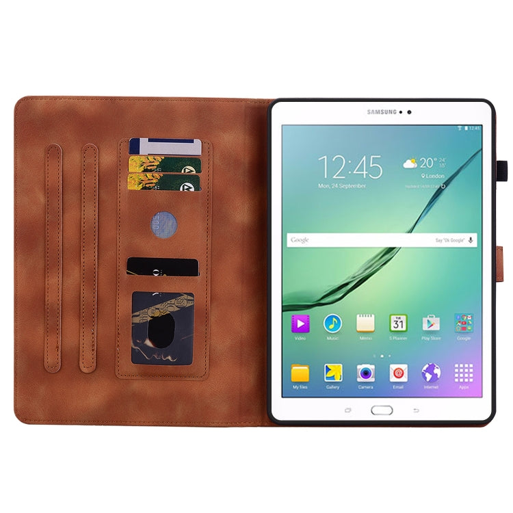 For Samsung Galaxy Tab S2 9.7 T810 T815 Lily Embossed Leather Tablet Case