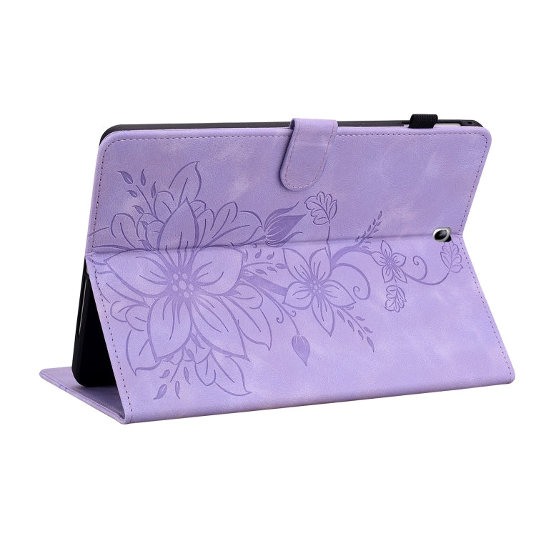 For Samsung Galaxy Tab S2 9.7 T810 T815 Lily Embossed Leather Tablet Case