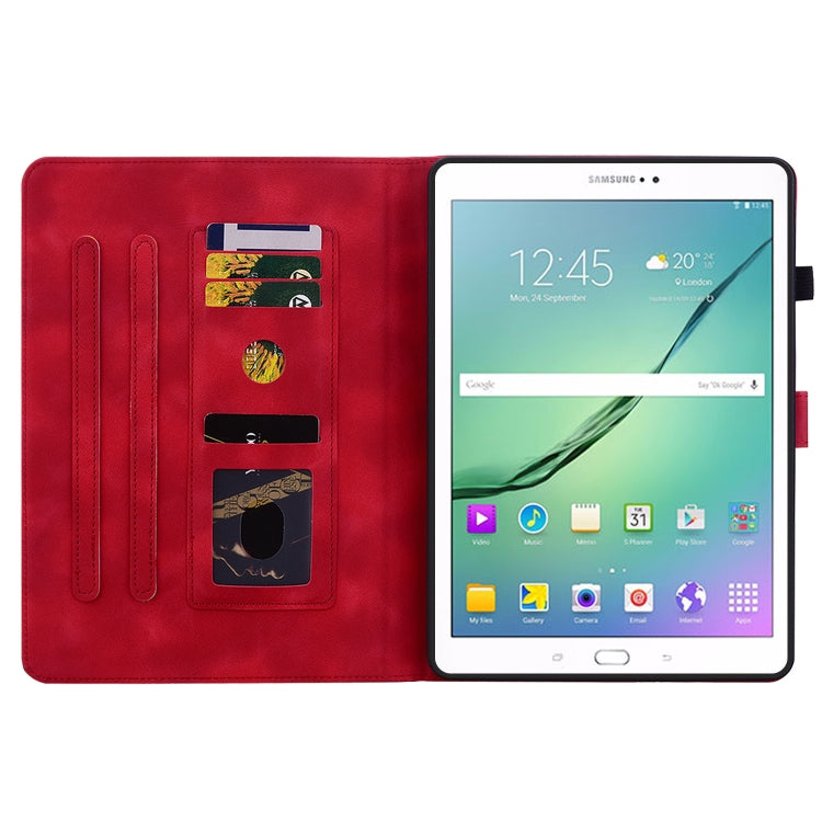 For Samsung Galaxy Tab S2 9.7 T810 T815 Lily Embossed Leather Tablet Case