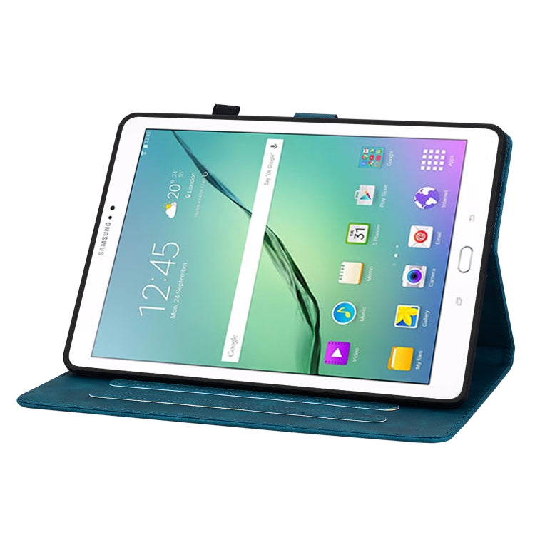 For Samsung Galaxy Tab S2 9.7 T810 T815 Lily Embossed Leather Tablet Case