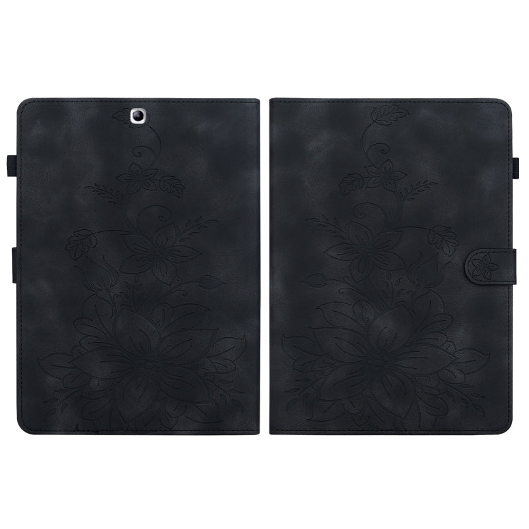 For Samsung Galaxy Tab S2 9.7 T810 T815 Lily Embossed Leather Tablet Case