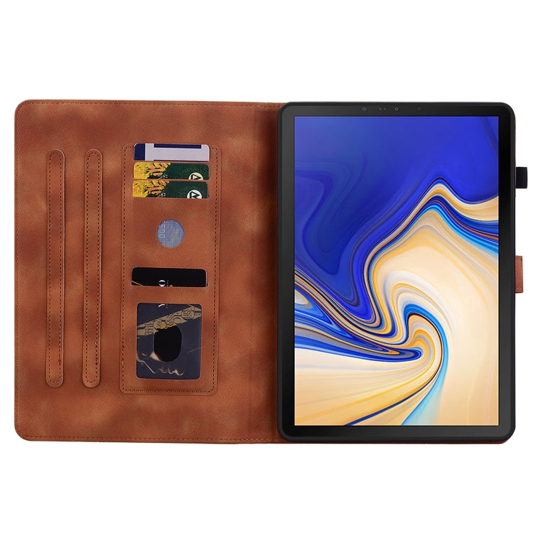 For Samsung Galaxy Tab S4 10.5 SM-T830/T835 Lily Embossed Leather Tablet Case