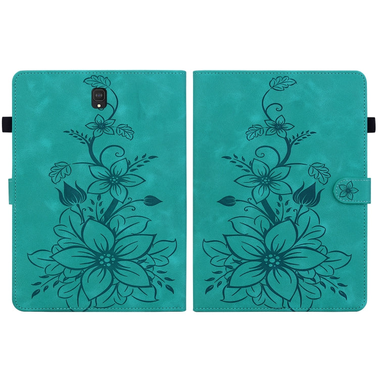 For Samsung Galaxy Tab S4 10.5 SM-T830/T835 Lily Embossed Leather Tablet Case
