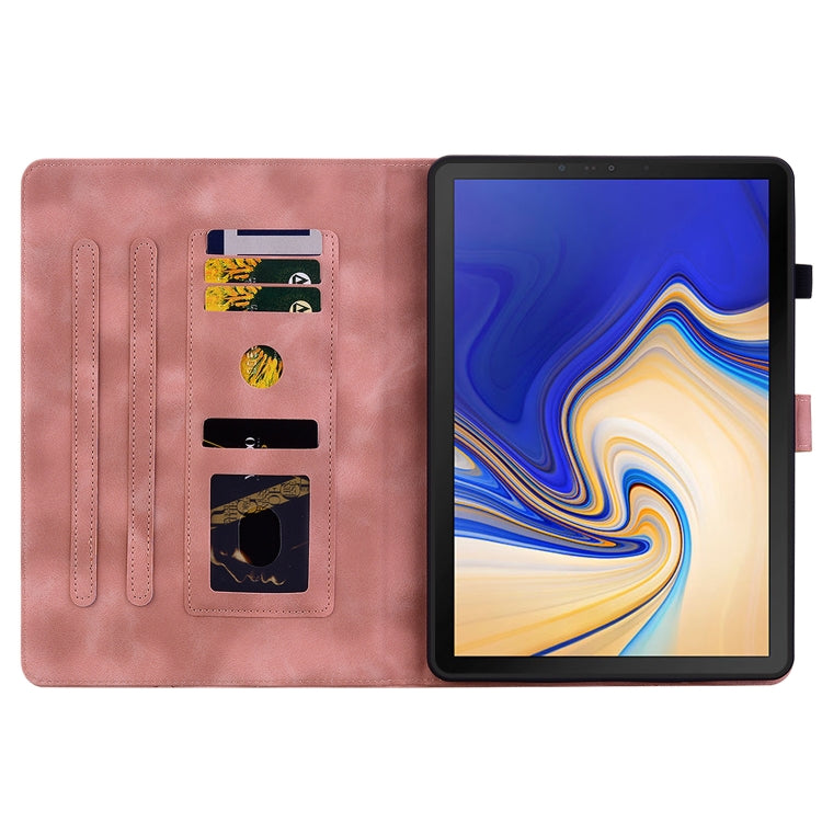 For Samsung Galaxy Tab S4 10.5 SM-T830/T835 Lily Embossed Leather Tablet Case